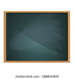 Old chalkboard icon. Cartoon of old chalkboard vector icon for web design isolated on white background