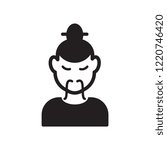 Old chinese man icon. Trendy Old chinese man logo concept on white background from People collection. Suitable for use on web apps, mobile apps and print media.