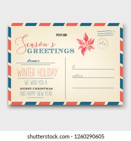 Old Christmas Greeting Card Vintage