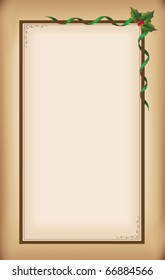Old Christmas (New Year) blank with frame and space for text. Eps10