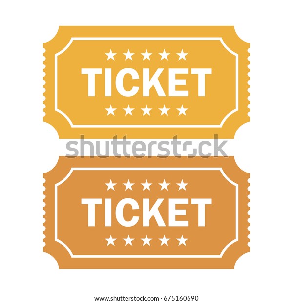 Old cinema ticket\
vector illustration