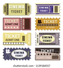 Old cinema tickets for cinema