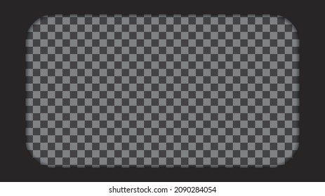 Old cinematic frame on a transparent background Video Camera roll Vector illustration EPS 10