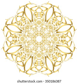 old circular pattern Kaleidoscope. East ornament. Mandala. Good for greeting cards, invitations. Print on fabric and paper. 