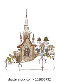 Old city background