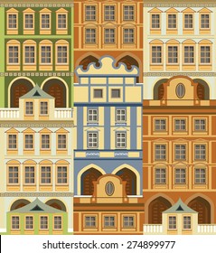 Old city  background. Vector illustration
