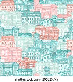 Old City Seamless Pattern