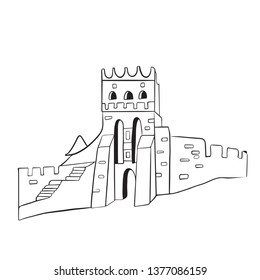 Old city vector illustration