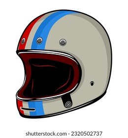 Old Classic Helmet Illustration Vector By Pentink Studio