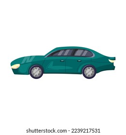 Old, classic and modern model of car, auto industry isolated on white background. Evolution of automobiles vector illustration. Transport, transportation, history concept