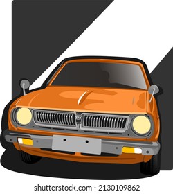 old classic muscle car for t-shirt concept design and other uses.