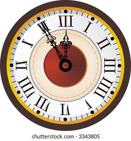 Old clock with elegant dials