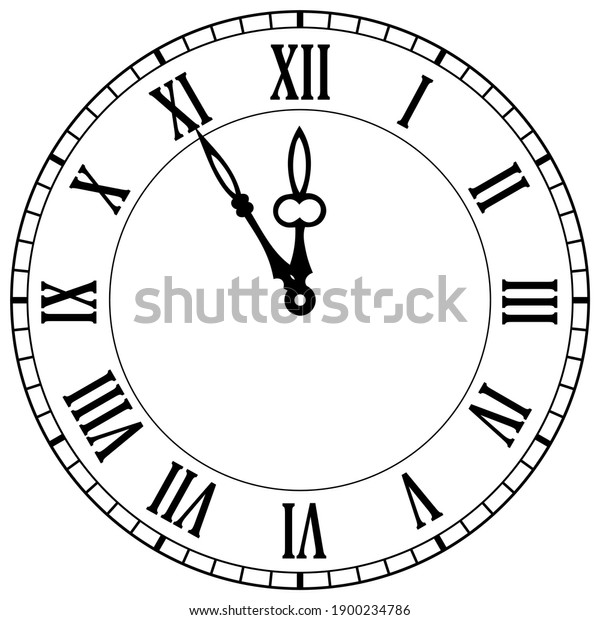 8,856 Clock Face Midnight Images, Stock Photos & Vectors | Shutterstock