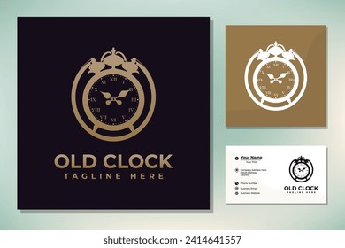 Reloj antiguo con estilo Steampunk para el logotipo Emblem