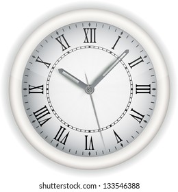 Old clock, vector eps10 illustration