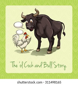 The old cock and bull story illustration