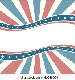 Old Colors American Wave Background