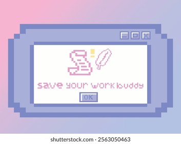 Old computer aestethic. Reto pc element window. Trendy 1990s, 2000s Nostalgia. Linear vaporwave retro desktop window pc wallpaper. Cute kawaii illustration.