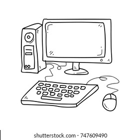 18,672 Old Computer Line Art Images, Stock Photos & Vectors | Shutterstock