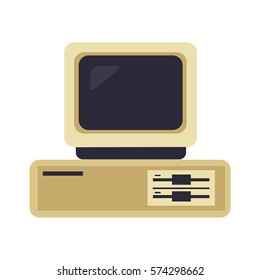 OLD Computer PC Vector