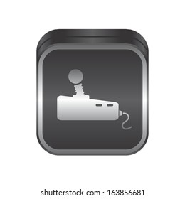 old console game black theme icon button
