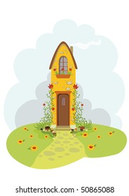 old cottage  in countryside