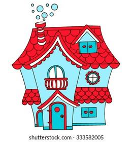 Old cottage. Vector. Eps 10.
