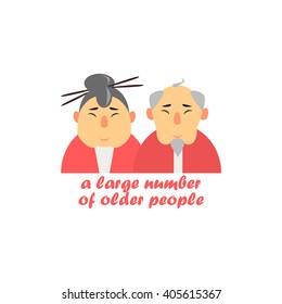 Vieja Pareja Estilo De Dibujo Ilustración Vector Plano En Fondo Blanco Con Texto