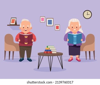 old couple continuing education characters