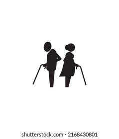 old couple icon,vector best flat icon.