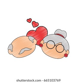 old couple in love