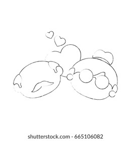 old couple in love