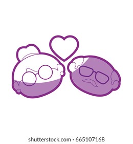 old couple in love