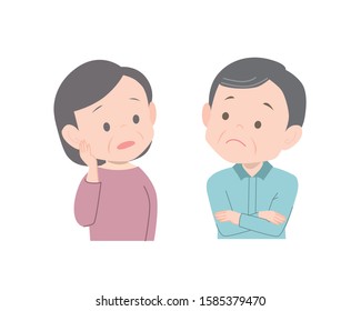 
Old couple in need.
Worried elderly couple.