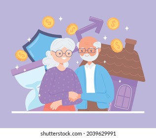 old couple and profit money
