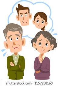 An old couple who feels uneasy about their son and couple