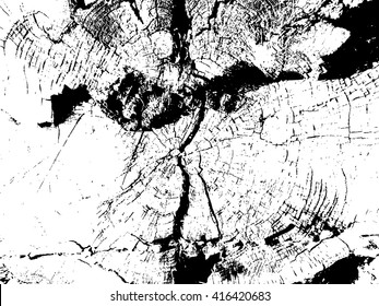 Old Crack Texture. Dirty, Distressed Texture Effect. Wall Background. Vector. 