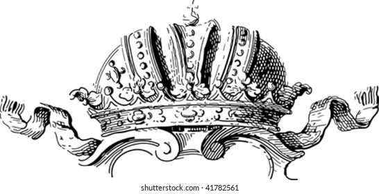 old crown ornament