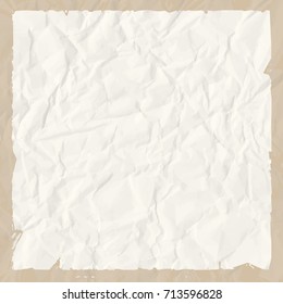 Old crumpled paper texture background