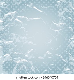 Old crumpled paper texture with dots