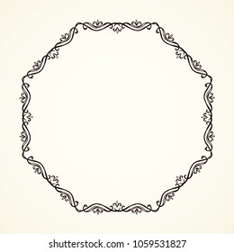 Old cute romantic book ribbon bow swirly tag swoosh element set isolated on white paper card backdrop. Freehand black ink pen outline drawn curly corner sketchy artistic rustic curlicue scrawl style