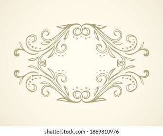 Old cute romantic book ribbon bow swirly tag swoosh isolated element. Freehand black ink pen outline drawn curly logo icon sign corner artistic rustic curlicue scrawl style white paper card backdrop