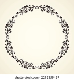 Old cute romantic book ribbon bow swirly tag swoosh element isolated on white paper card backdrop. Freehand black ink pen outline drawn curly corner sketchy in artistic rustic curlicue scrawl style