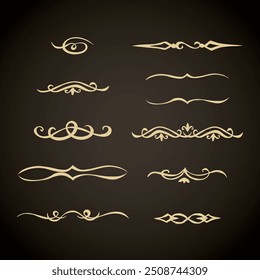 Old cute romantic book ribbon bow swirly tag swoosh element isolated on dark black board backdrop. Freehand white chalk outline drawn curly logo sketchy in artistic rustic curlicue scrawl style