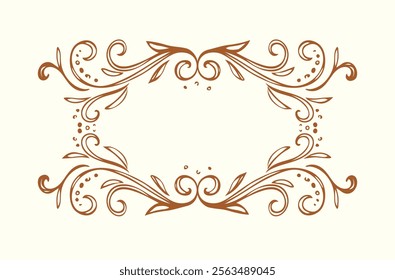 Old cute romantic book ribbon bow swirly tag swoosh element isolated on white paper card backdrop. Freehand black ink pen outline drawn curly corner sketchy in artistic rustic curlicue scrawl style