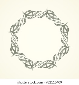 Old cute romantic book ribbon bow swirly tag swoosh element isolated on white paper card backdrop. Freehand black ink pen outline drawn curly corner sketchy in artistic rustic curlicue scrawl style