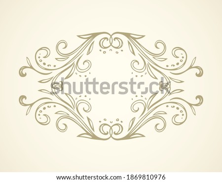 Old cute romantic book ribbon bow swirly tag swoosh isolated element. Freehand black ink pen outline drawn curly logo icon sign corner artistic rustic curlicue scrawl style white paper card backdrop