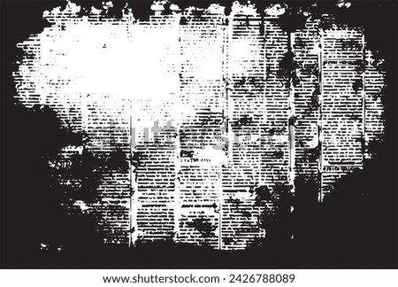 OLD DARK SCRATCHED PAPER TEXTURE BACKGROUND, VINTAGE NEWSPAPER PATTERN