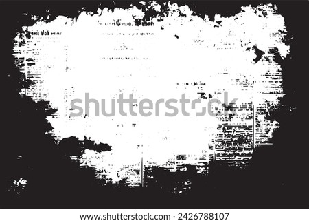 OLD DARK SCRATCHED PAPER TEXTURE BACKGROUND, VINTAGE NEWSPAPER PATTERN