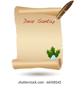 Old Dear Santa letter